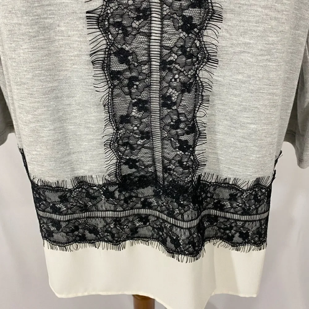 NWT Talbots Lace Border Top - Picture 4 of 8